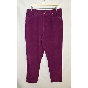 BDG Urban Outfitters‎ Mom High Rise Magenta Purple Corduroy Pants Women's 33